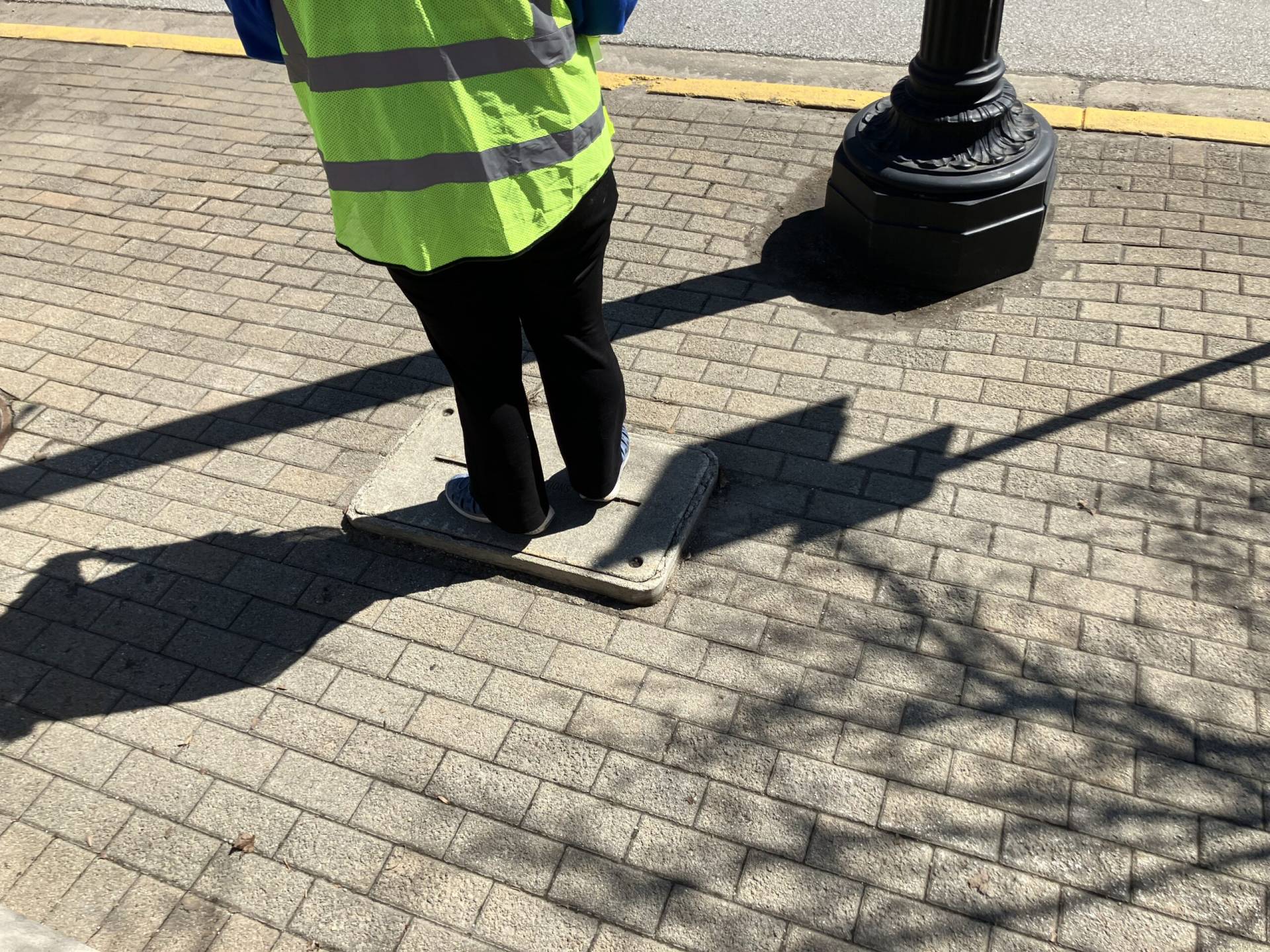 the old familiar offending sidewalk obstacle