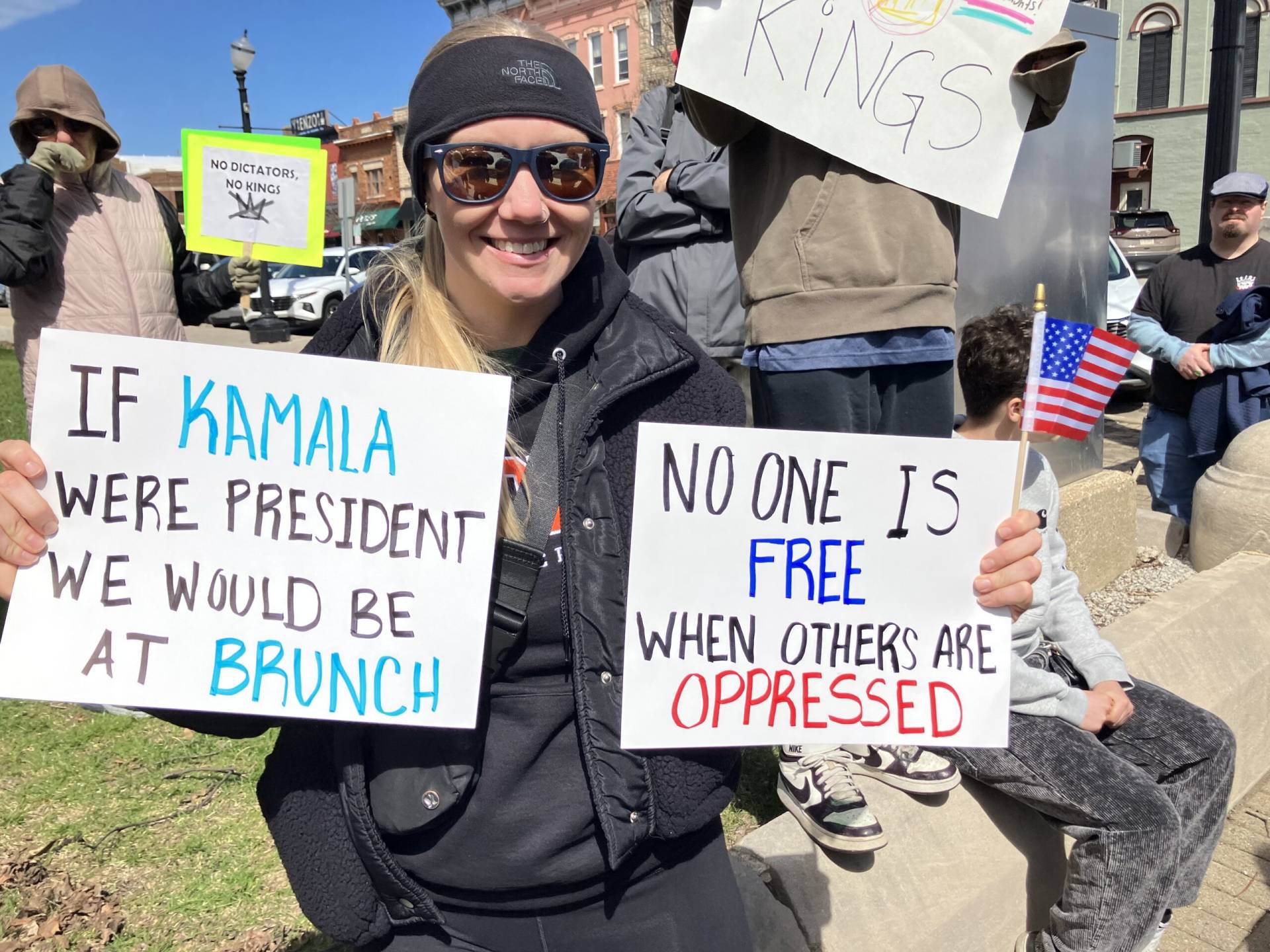 if kamala were president we would be at brunch no one is free when others are oppressed