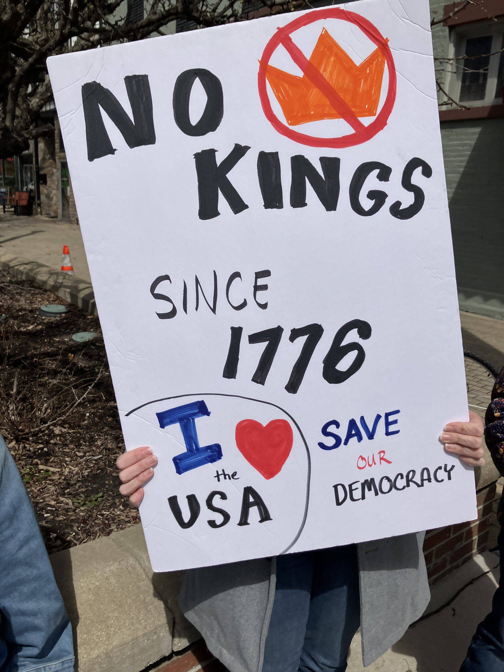 no kings since 1776 i love the usa save our democracy