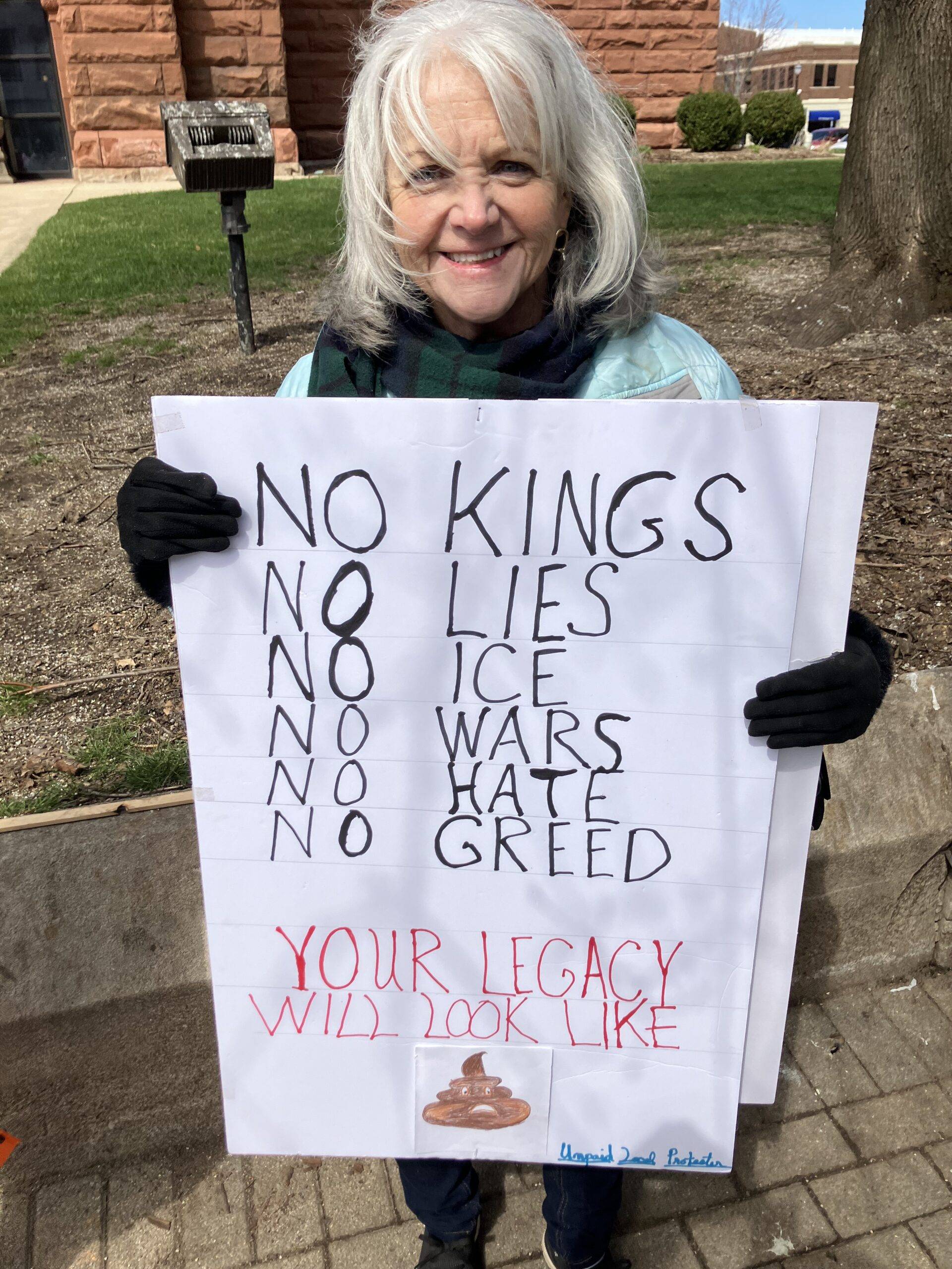 no kings no lies no ice no wars no hate no greed legacy